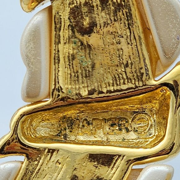 Napier Vintage 80s Simulated Pearl 16" Necklace - Picture 5 of 6